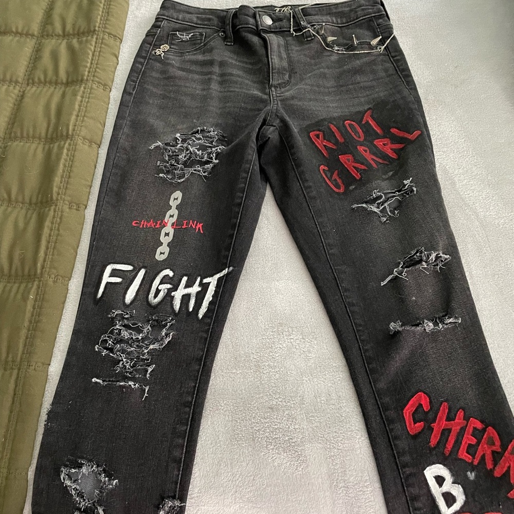 Had painted jeans